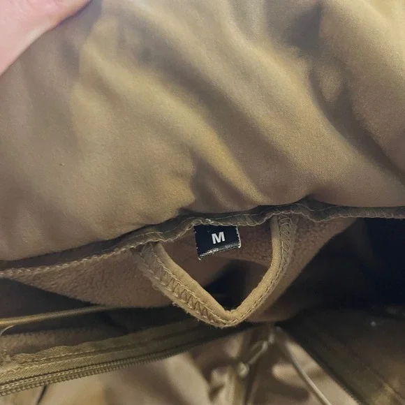 Rothco Mens Spec Ops Soft Shell Jacket Coyote Brown Tactical Fleece Lined Size M - Picture 3 of 9